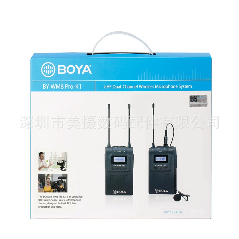 BOYA BY-WM8PRO-K1 WM6 one-to-one wireless lavalier microphone camera interview microphone