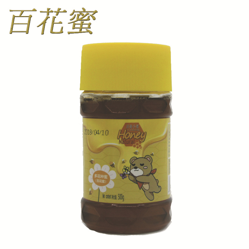 旧街小熊纯正天然野生土蜂原蜜百花蜂蜜多花种蜜罐装500g食品批发