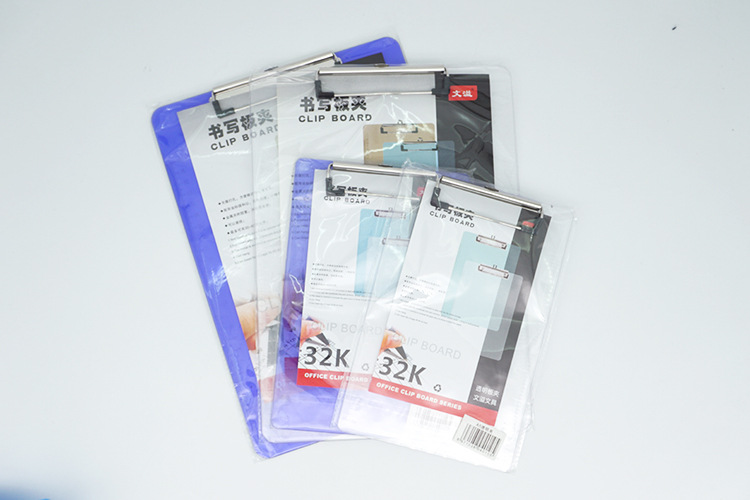 透明/透蓝色塑料板夹