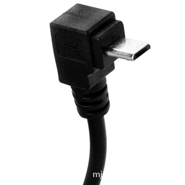 Micro elbow 90 degree mobile data for convenient use, USB male to female adapter cable_voghion.com