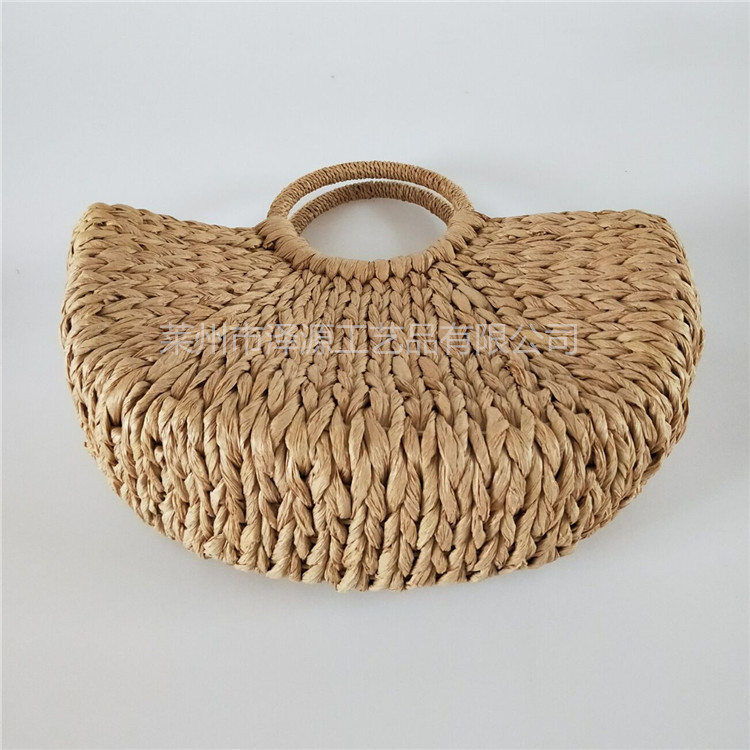 Women's Medium Vintage Style Straw Bag display picture 2