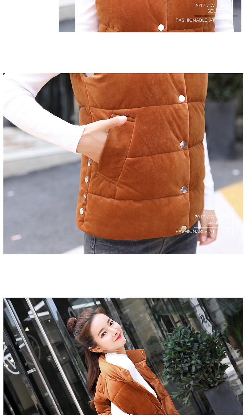 Gilet femme MARQUE INDéPENDANTE en Velours d or - Ref 3317344 Image 31