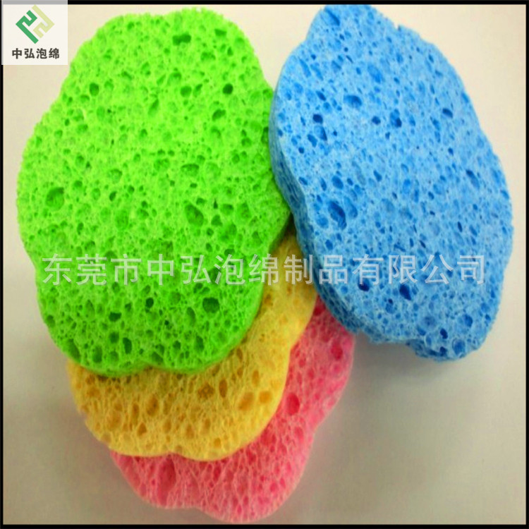 生产动物造型木浆海绵 洗脸木浆棉 洗碗百洁布 沐浴木浆棉