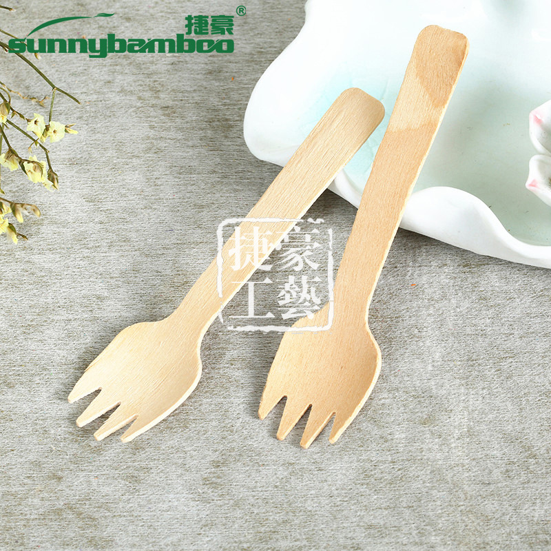 Wooden disposable tableware in its original color, handcrafted wooden forks and spoons, convenient for restaurants, wholesale from disposable fork and spoon manufacturers detail image 11