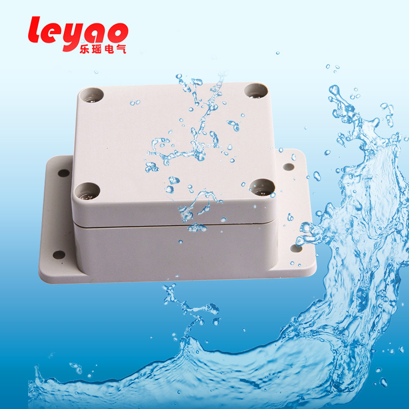 塑料防水盒ABS配电防雨盒电缆接线盒带耳朵 LY-F20-2 63*58*35