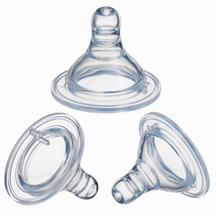 Bulk wide-mouth nipple can be matched with various wide-mouth baby bottles, baby feeding nipples with real breast milk feel silicone nipples