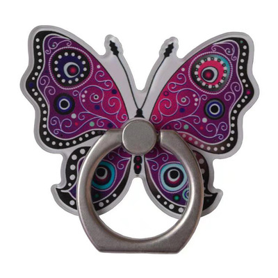Butterfly paragraph Mobile support Acrylic Ring buckle new pattern Mobile support originality Ring Bracket customized