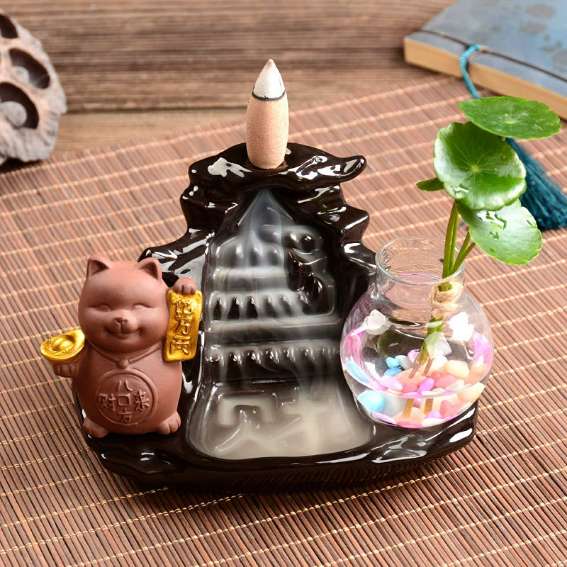 Creative Incense burner sandalwood, aroma lamp for office, scarlet wood