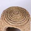 Manufacturer supply grass edit dog nest cat nest Meow Xiaomo nest warm and comfortable medium -sized dog grass straw bamboo basket nest