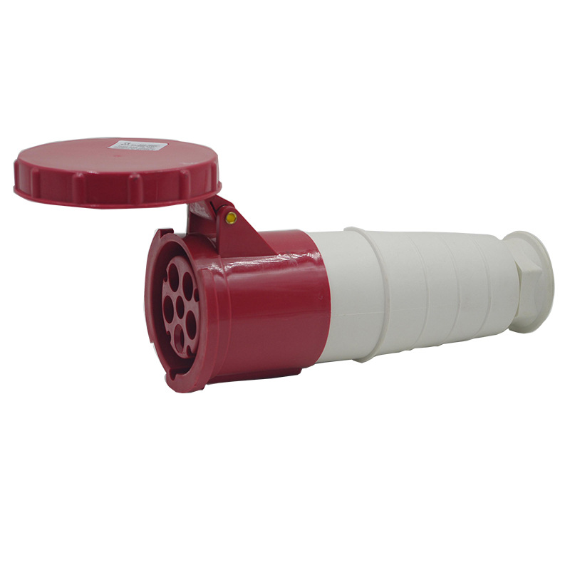 乐瑶工业插座 防水插座 IP67 LY-245 125A 380V 5孔连接器耦合器