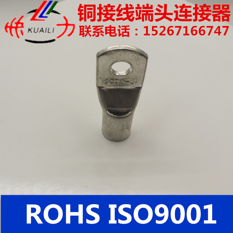 跨境亚马逊速卖通圆形裸端子端头窥口铜接线端子（SC型）
