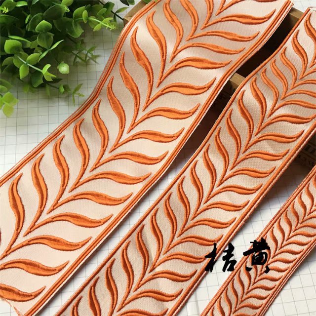 新款3-6-9公分高精密民族提花边中式织带窗帘布艺装饰条纹织带