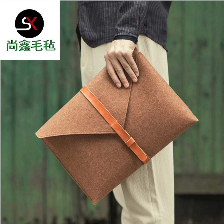 厂家供应毛毡包 手拿电脑包 笔记本收纳包 可按需定作毛毡包