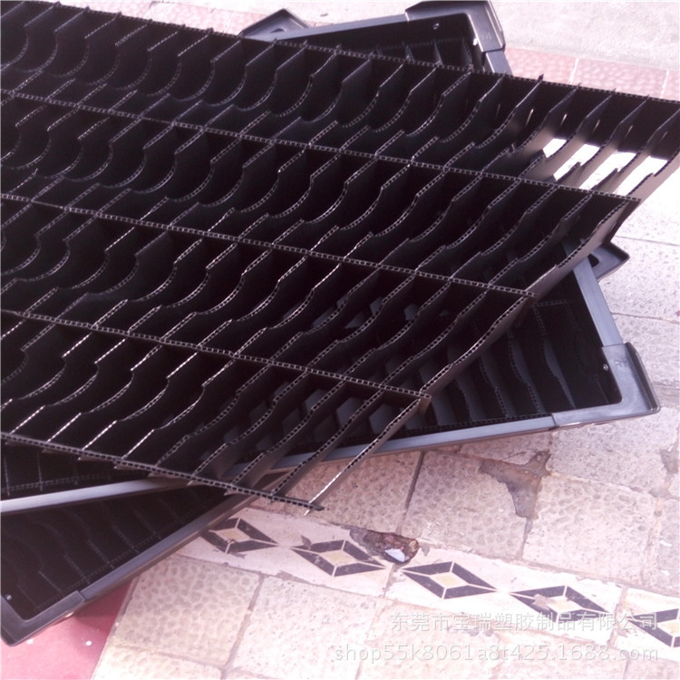 供应3-5mm聚丙烯板材刀卡 塑料中空板蓝色刀卡 轻质包装塑胶刀卡