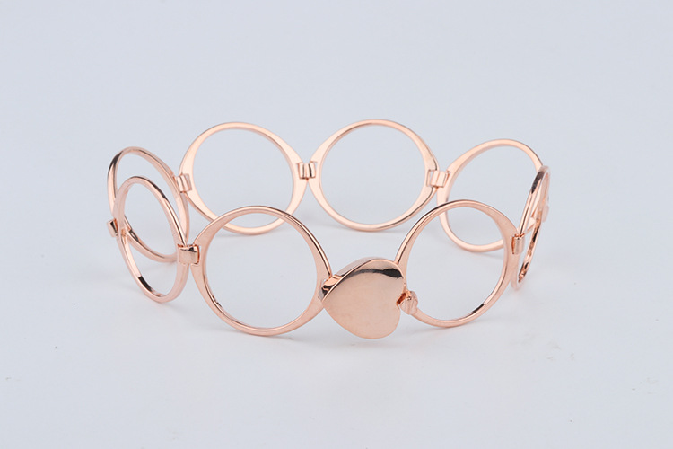 抖音伸缩戒指手镯可以变手链的两用爱心形网红