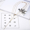 Fashionable short chain for key bag , necklace, pendant, sweater, crystal, European style, Aliexpress