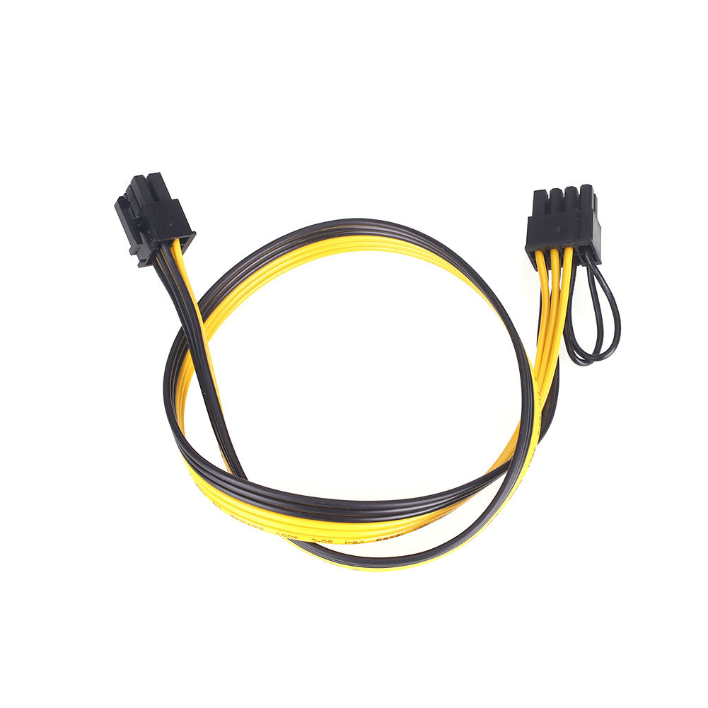 50CM 6P公 转6+2 公 6P显卡线 6+2显卡线 18AWG 排线