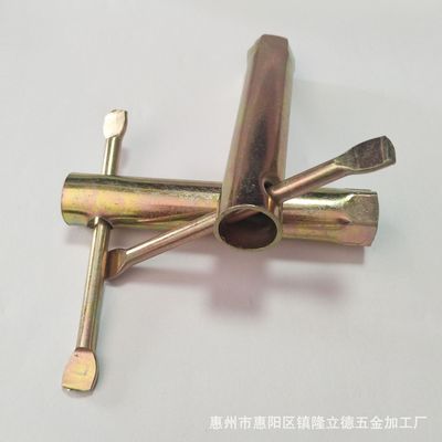 厂家供应 彩锌冲压火花塞套筒扳手 单头外六角套筒扳手 免费拿样