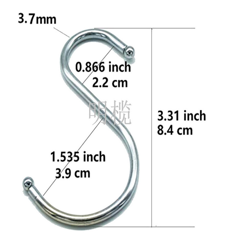 Manufactor wholesale Home Furnishing practical Haberdashery S-type Hooks Glitch Easy Rust