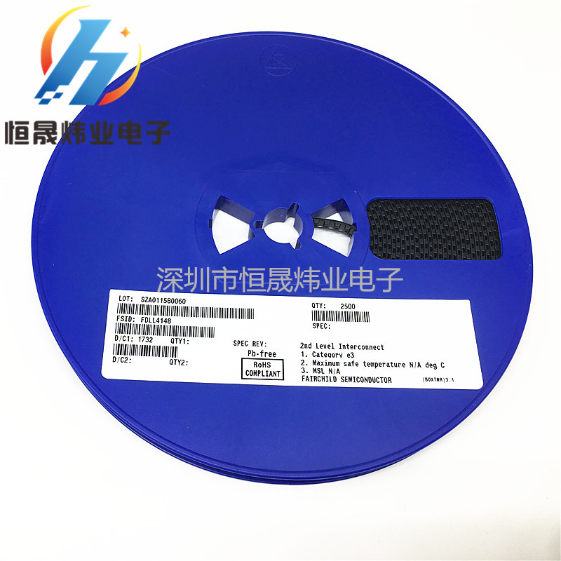 开关二极管FDLL4148 1206 LL34圆柱型 FSC全新原装 仙童 LL4148