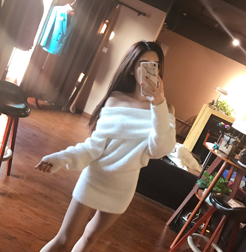 Water mink knitted dress image 1