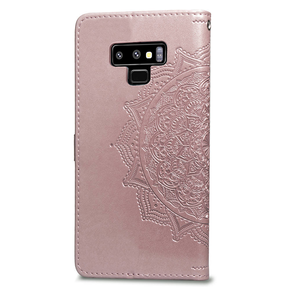 Mandala Embossed Leather Wallet Phone Case For Iphone 16_voghion.com