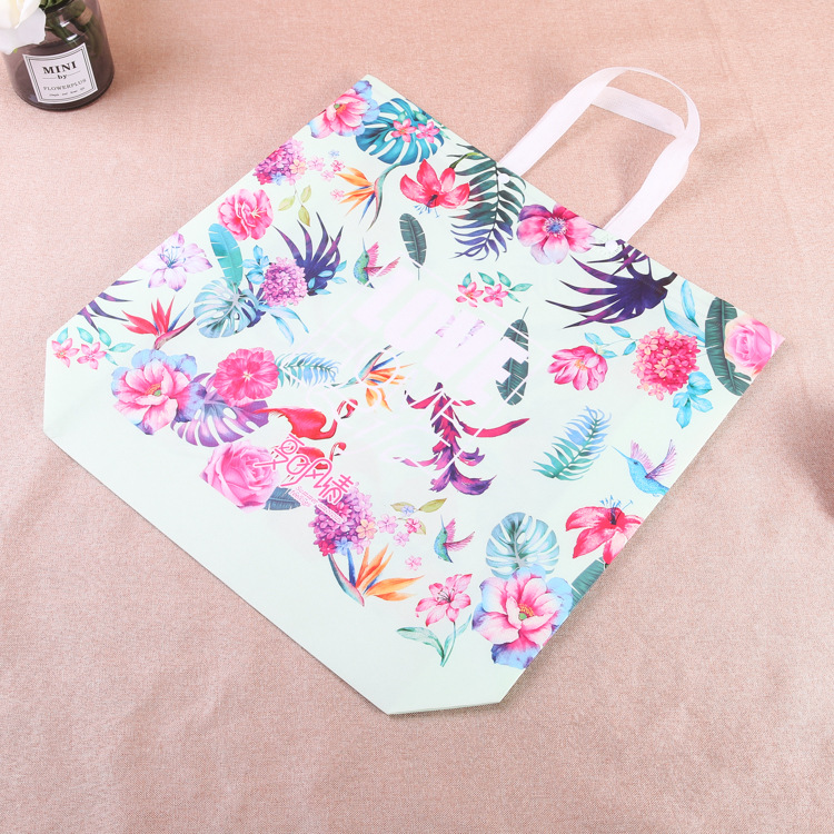 供应时尚广告礼品袋 立体覆膜袋 购物服装手提袋 彩色折叠购物袋