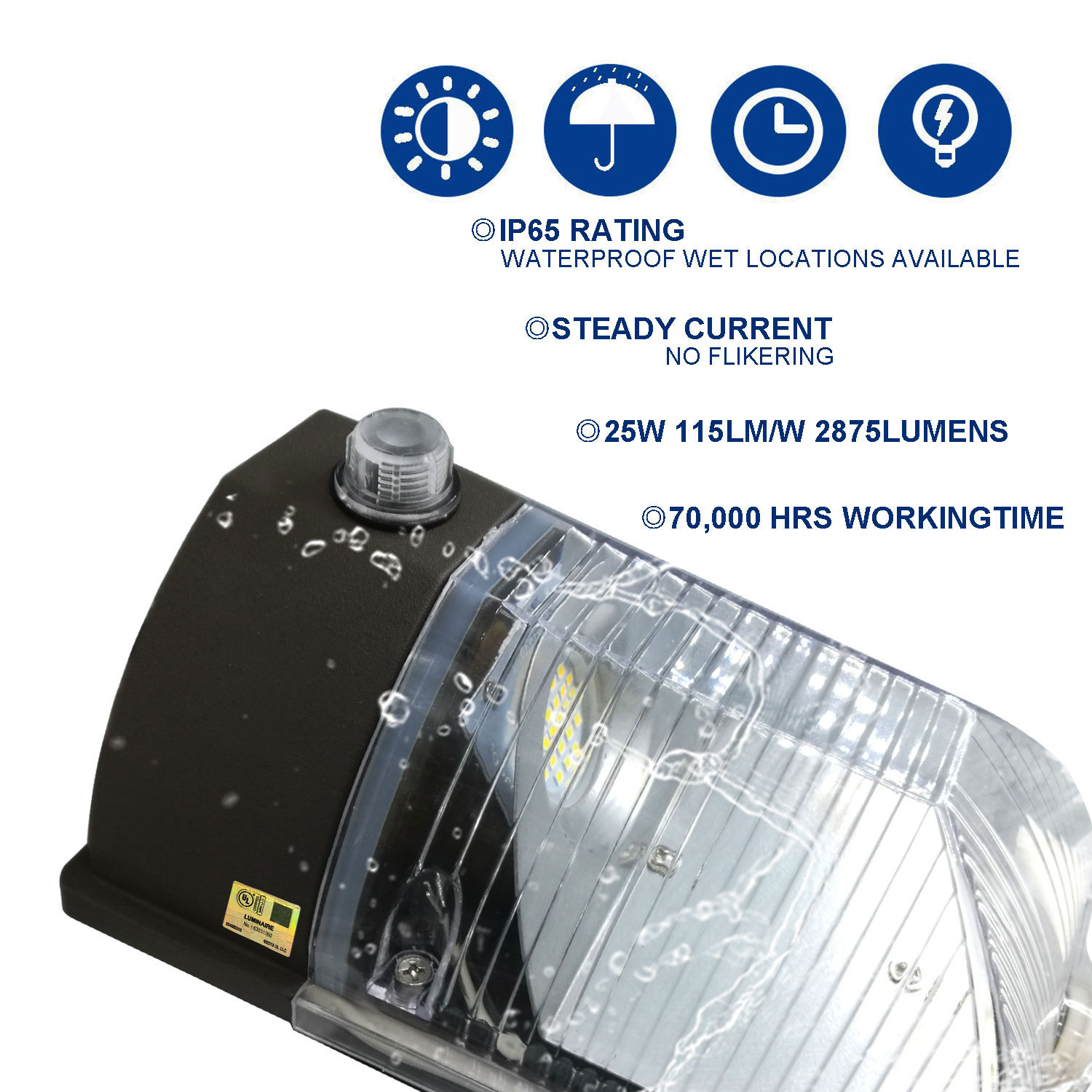 迷你壁灯正面图特定图