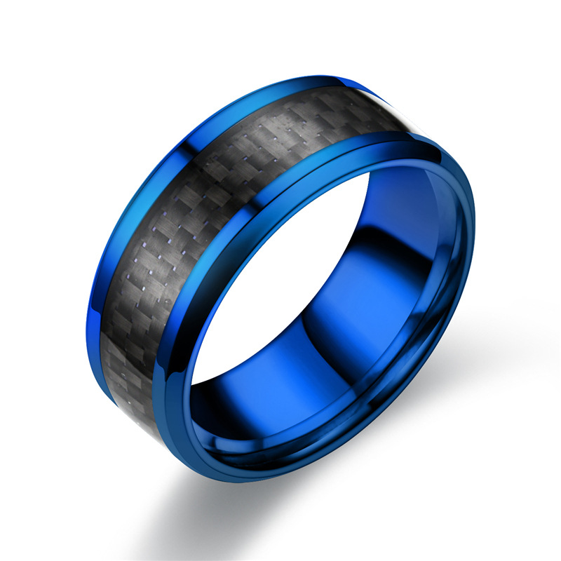 Title 7, Muški prsten od nerđajućeg čelika i karbonskih ...