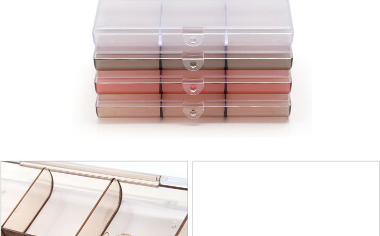 时代良品简约饰品首饰单层收纳盒针线纽扣耳钉硬币储物盒SD-N