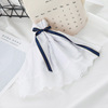 Sweet lace white Safety trousers Versatile Leggings One-third Emptied pure cotton Embroidery shorts