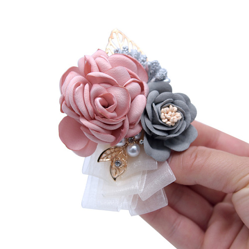 Wedding D675 wedding props Korean bride and groom simulated flowers bridesmaids groomsmen corsage small gifts