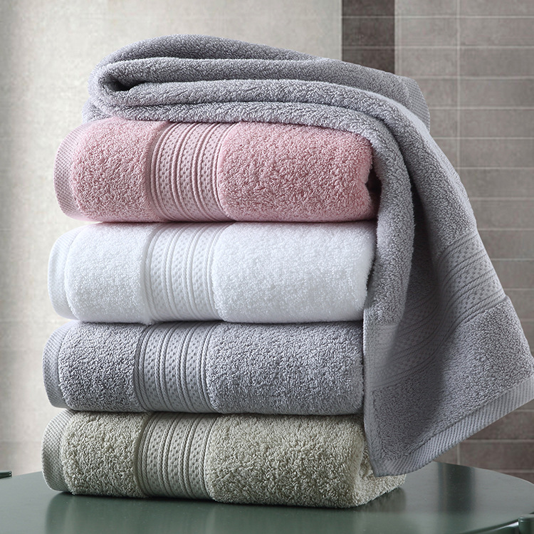 卡米尔纯棉毛巾32支双股长毛圈成人浴巾加大加厚全棉洗澡巾家用阿里巴巴
