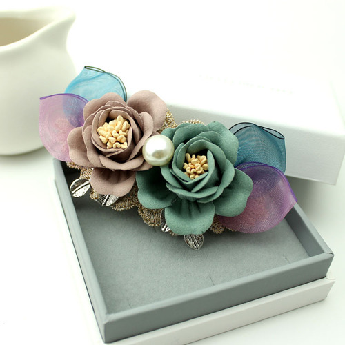 Hair Accessories: European & American, Korean-style Fabric Adult Hair Clips – Simple Japanese/Korean Top Clips, Ponytail Holders, Updo Headbands, and Women's Headwear Decorations