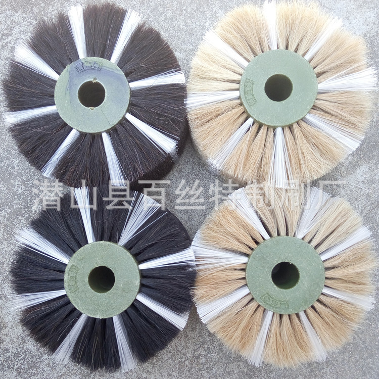 马毛轮夹麻马毛轮夹丝马毛轮各类马毛抛光轮鞋材皮革抛光打磨