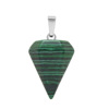 Multicoloured organic accessory, natural ore, crystal pendant