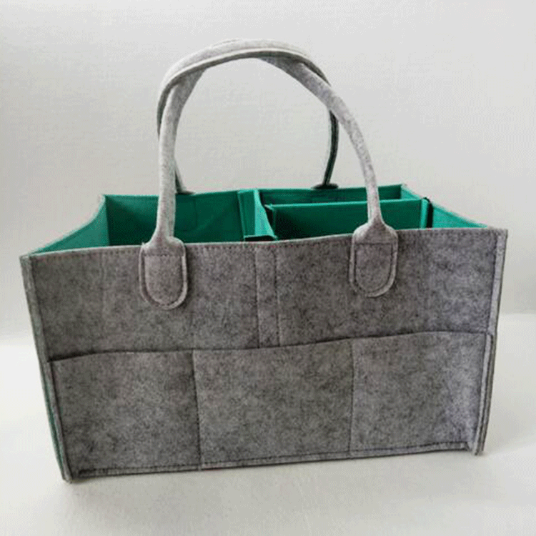 供应毛毡尿布包 环保宝宝尿不湿收纳袋 尿布包手提毛毡包中包