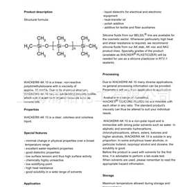 原装现货供应德国瓦克硅油AK10CST 硅油润滑剂提供小包装硅油