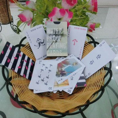 批發PVC塑膠塑料防水廣告撲克牌外貿紙質棋牌遊戲卡牌定制