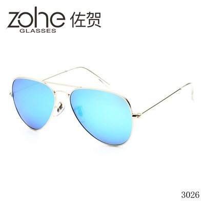 3026太陽鏡男女通用眼鏡複古飛行員蛤蟆鏡經典3025潮流太陽鏡批發