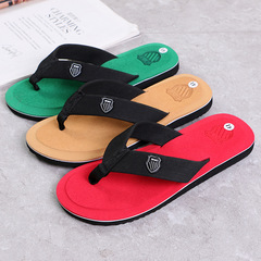 New 2022 Summer Trend Wooden Grain Letter Slippers for Men, Small Beibei Style, Fashionable, Drop Shipping One Piece