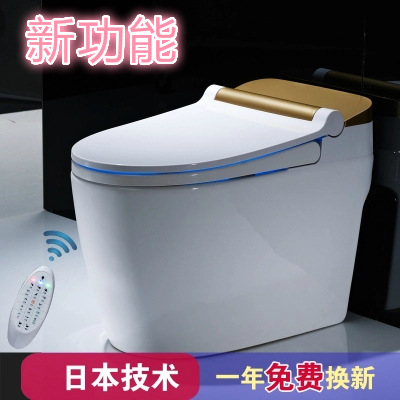 高级智能马桶一体式 全自动翻盖 家用电动冲水洗烘干坐便器