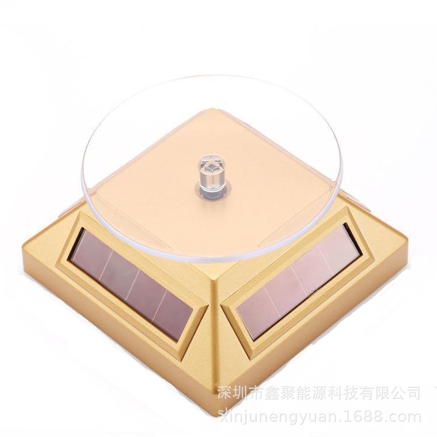 厂家生产直销太阳能加高旋转展台转盘饰品展示架底座展示台
