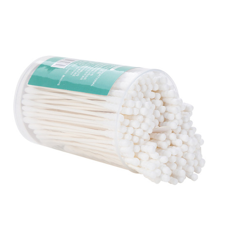 Paibabet two-ended cotton swabs baby cotton swabs 180 pieces baby cleaning thin shaft cotton swabs 70362