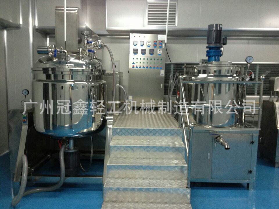 带升降药膏乳化搅拌机 化妆品膏霜均质乳化机 保健药品真空乳化锅