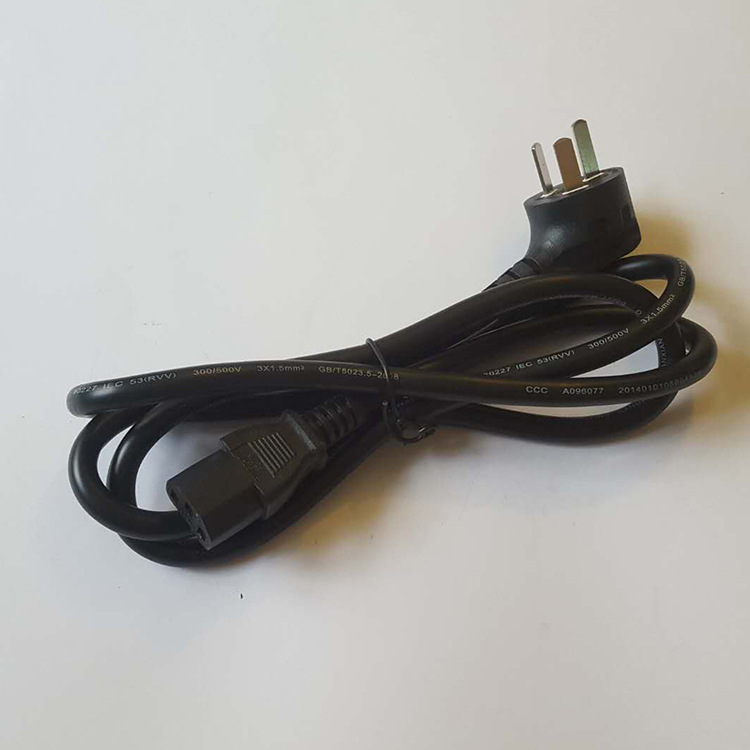 厂家供应 3*1.5平国式插头线 中国ccc认证国式品字尾电源线 现货