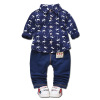 Trousers, set for boys, children's shirt, long sleeve, children's clothing, autumn, 0-4 years