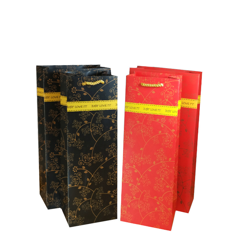 goods in stock Single Red wine bag Wine reticule business affairs Wine Packaging bag Wine bag plus LOGO