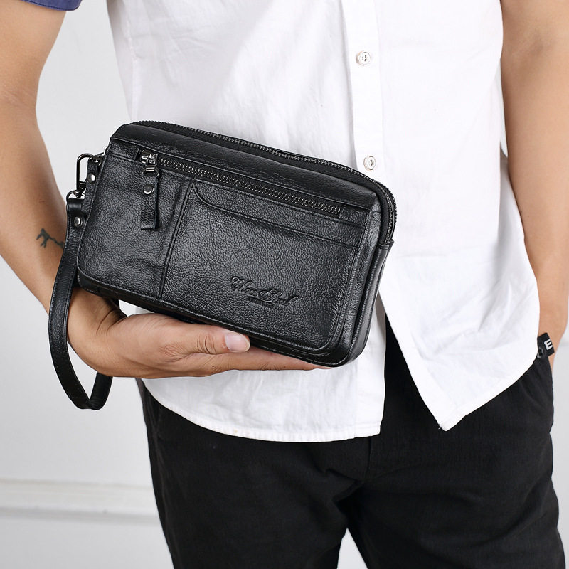 Auony Buffalo Plaid Wristlet Wallet Clutch Bag Phone Purse Handbag with Leather Wrist Strap 