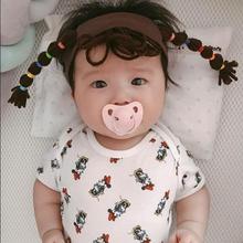 新款嬰兒頭飾女寶寶韓國公主發帶 麻花小辮子兒童頭飾發箍發飾